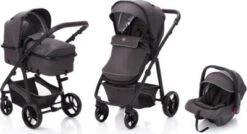 Fillikid Kombi Kinderwagen Panther Dunkelgrau