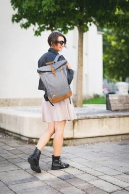 Fillikid Wickelrucksack Berlin, Grau 6 Fillikid Wickelrucksack Berlin, Grau – Bild 4