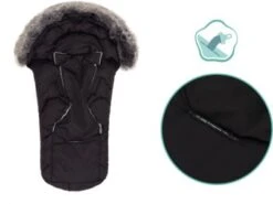 Fillikid Winterfußsack Lhotse Gr. 0, Schwarz -Fillikid 19882529 05