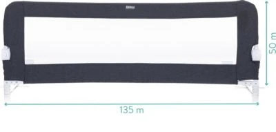 Fillikid Bettgitter Dunkelgrau, Für Standard- & Boxspringbetten 6 Fillikid Bettgitter Dunkelgrau, Für Standard- & Boxspringbetten – Bild 4