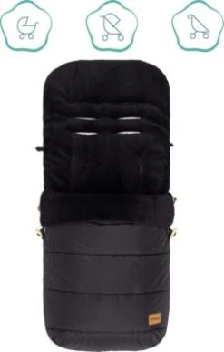 Fillikid Winterfußsack Lanin Polyester Schwarz -Fillikid 24532553 05
