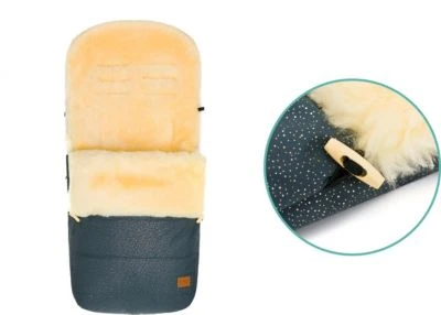 Fillikid Winterfußsack Bernina Lammfell Galaxy Grau 8 Fillikid Winterfußsack Bernina Lammfell Galaxy Grau – Bild 6