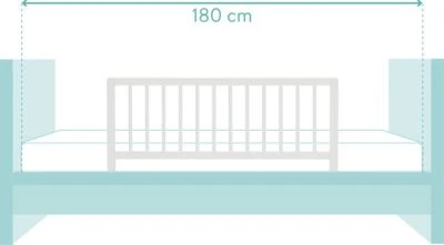 Fillikid Bettgitter Lea 100x45 Cm Weiß 6 Fillikid Bettgitter Lea 100x45 Cm Weiß – Bild 4