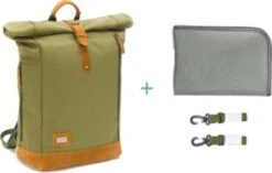 Fillikid Wickelrucksack Rolltop Canvas Olivgrün -Fillikid 25046929 03