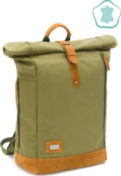 Fillikid Wickelrucksack Rolltop Canvas Olivgrün -Fillikid 25046929 04