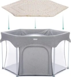 Fillikid Laufstalleinlage 6-eck, 125 Cm Durchmesser, Rainbow Beige -Fillikid 29469136 04