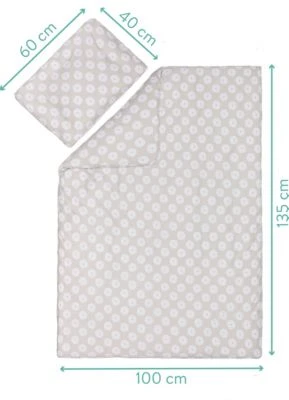 Fillikid Bettwäsche 2teilig 100x140 Cmc, 40x60 Cm , Jersey, Circles Grey 6 Fillikid Bettwäsche 2teilig 100x140 Cmc, 40x60 Cm , Jersey, Circles Grey – Bild 5