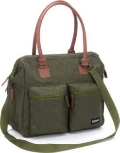 Fillikid Wickeltasche Oxford , Dunkelgrün Melange