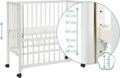 Fillikid Beistellbett Cocon, Weiß, 45 X 95 Cm 7 Fillikid Beistellbett Cocon, Weiß, 45 X 95 Cm – Bild 5