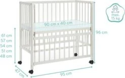 Fillikid Beistellbett Cocon, Weiß, 45 X 95 Cm 13 Fillikid Beistellbett Cocon, Weiß, 45 X 95 Cm -Fillikid 4977257 06