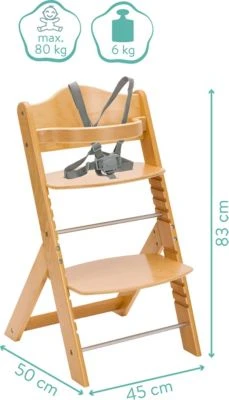 Fillikid Hochstuhl Max, Natur 8 Fillikid Hochstuhl Max, Natur – Bild 6