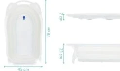 Fillikid Faltbadewanne Dori, Weiß, Ca. 78 X 45 X 23 Cm -Fillikid 7771915 05