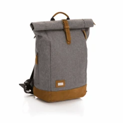 Fillikid Wickelrucksack Rolltop Berlin Grau Melange