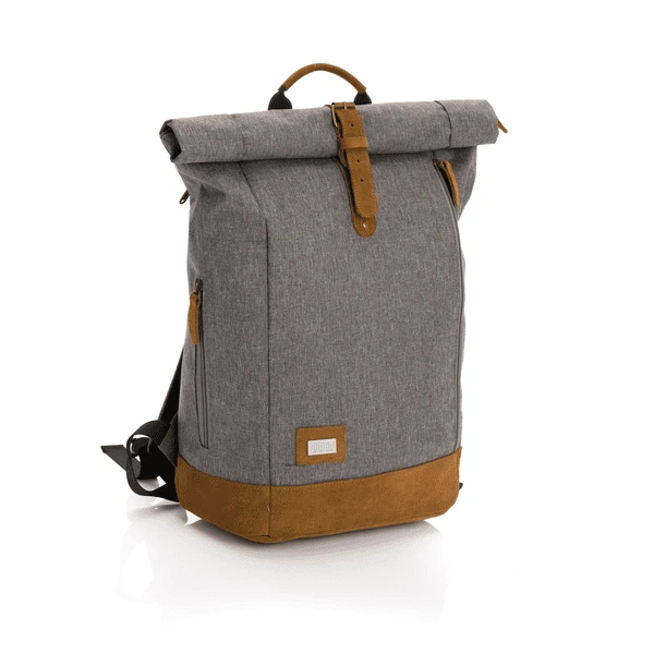 Fillikid Wickelrucksack Rolltop Berlin Grau Melange 3 Fillikid Wickelrucksack Rolltop Berlin Grau Melange