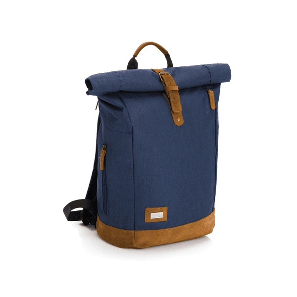 Fillikid Wickelrucksack Rolltop Berlin Navy Melange 3 Fillikid Wickelrucksack Rolltop Berlin Navy Melange
