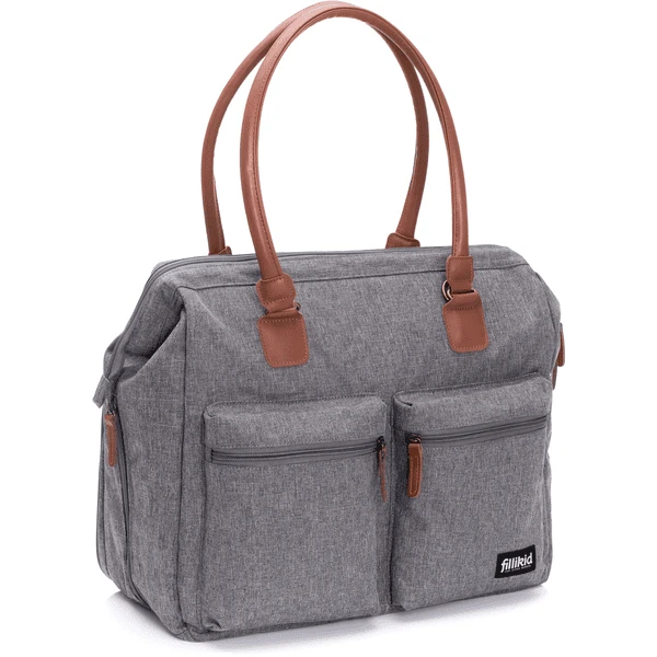 Fillikid Wickeltasche Oxford Grau Melange 3 Fillikid Wickeltasche Oxford Grau Melange